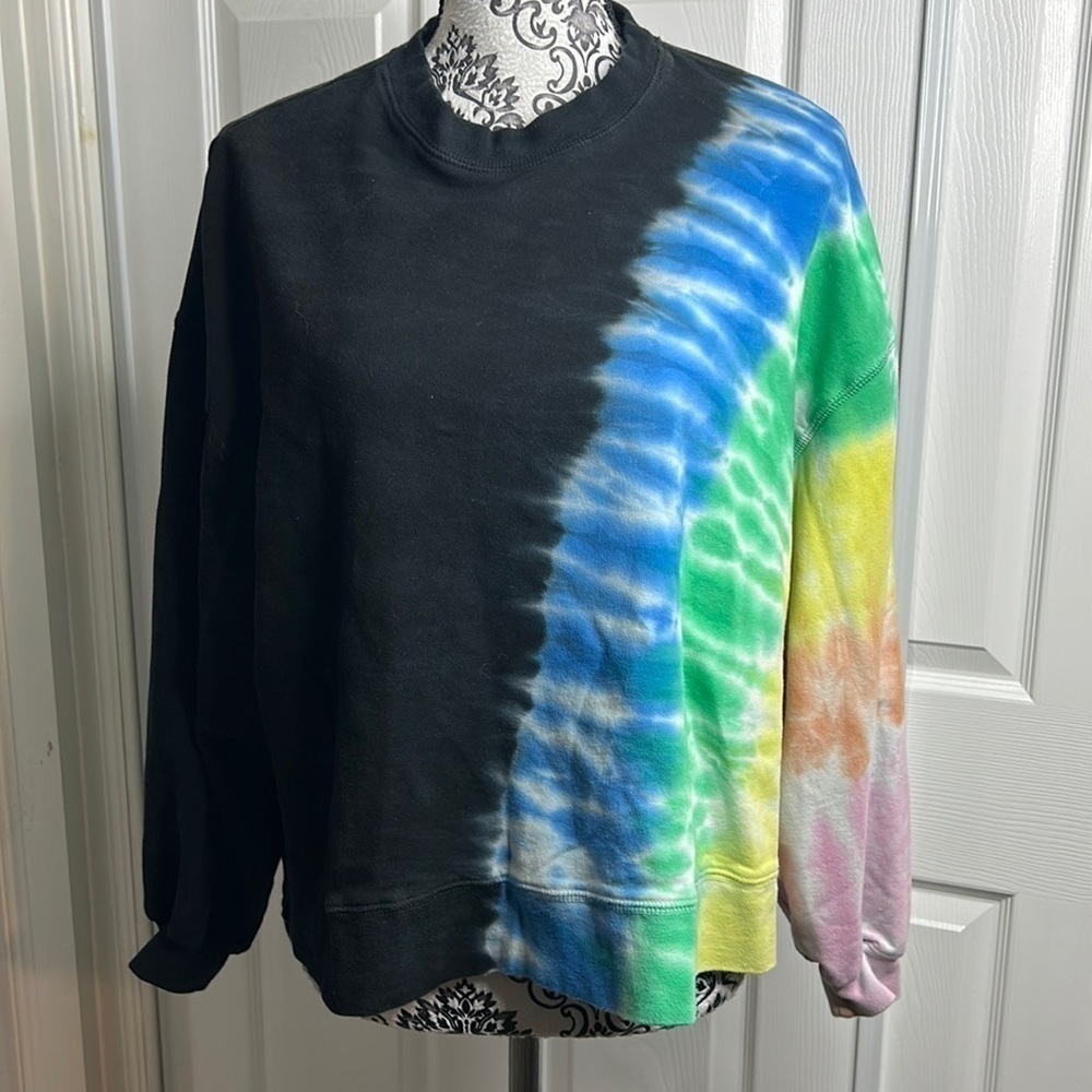 Electric & Rose Pullover Black Tie Dye‎ XS